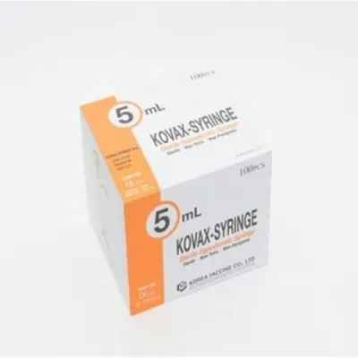 한국백신)일회용주사기(Syringe)5cc 21G(1-1/4인치)/1통(100개)