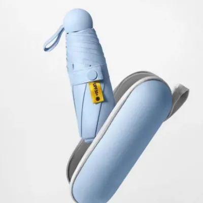 양산 양우산 접이식 UV 차단 암막 우산 휴대용 주머니 파우치 포함