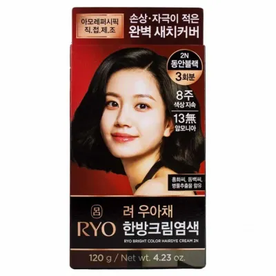 려 우아채 멋내기 새치크림 2N-동안블랙