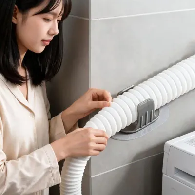 세탁기 배수 고정 클램프 무타공 배관 부품 자취 살림 정리 용품