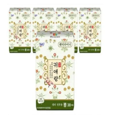 귀애랑 팬티라이너 롱 38개입 5개