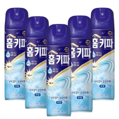 홈키파 모기약 스프레이 수성 에어졸 무향 5개