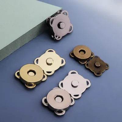 가방 부자재 메탈 자석 똑딱 단추 마그네틱 14mm