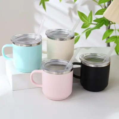 304스텐 미니 커피잔 텀블러 미니컵 뚜껑포함 150ml 보온보냉 커피컵 사무실컵 캠핑컵 커피잔 맥주잔 손잡