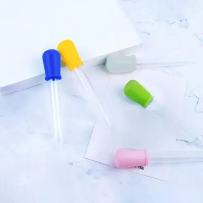 컬러 미니 눈금 어항 물감 놀이 스포이드 5ml