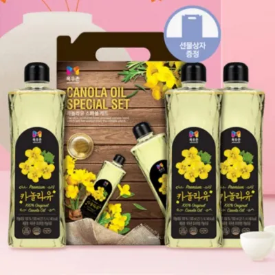 식용유 선물세트 카놀라유 답례품 선물 설날 명절 설 단체 설명절