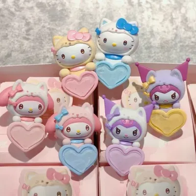 (정품) 산리오 히퍼 미야옹 시리즈 랜덤 핸드폰 차량용 모니터 아이패드 갤럭시탭 갤탭 꾸미기 피규어 굿즈