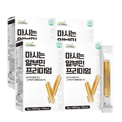 뉴트리너스 마시는 알부민 프리미엄 15g x 14포 x 4박스