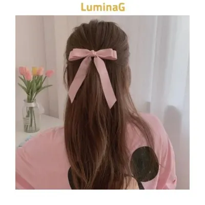 헤어 집게핀 리본 포인트 올림머리 반묶음 연출용 머리정리용