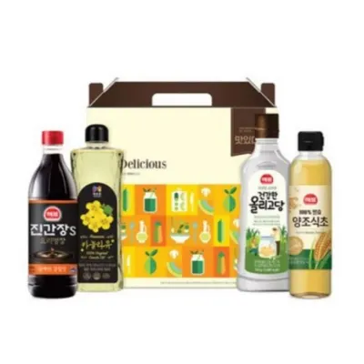 실속 카놀라유 간장 식초 올리고당 세트 명절 선물