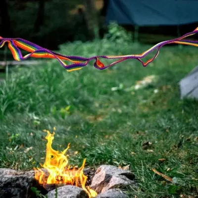 캠핑용 빨래줄 접이식 휴대용 다용도 야외용 빨래걸이