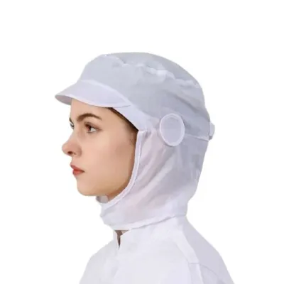 위생모 공장 턱덮개 마스크걸이 주방 모자 화이트