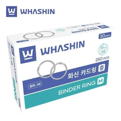 벌크 원형 내경 고리 파츠 바인더링 단어장링 사무용품 실버링 250개입 25mm 30mm