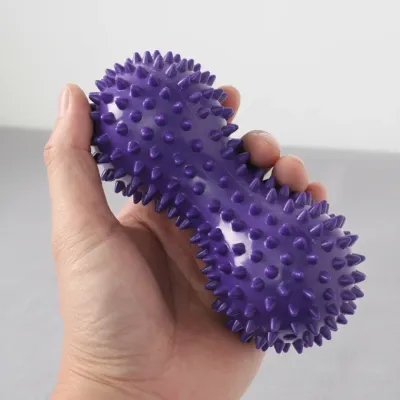 땅콩 돌기 지압볼 2p 세트 목 어깨 허리 근육 풀기 홈트 셀프 마사지기 14cm