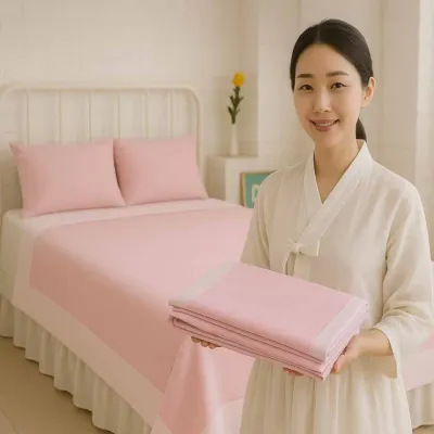 국내산 GRL 인견 여름홑이불(핑크)SS (160*200) 고급여름이불 혼수이불