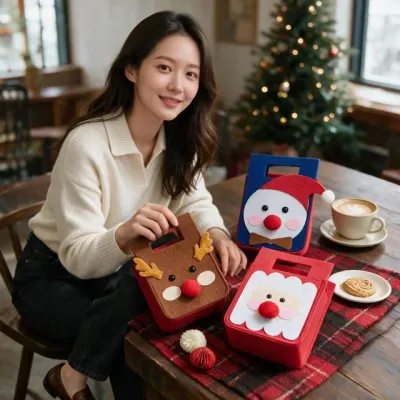 어린이집 유치원 행사 답례품 구디백 크리스마스 간식 선물상자 가방 단체선물