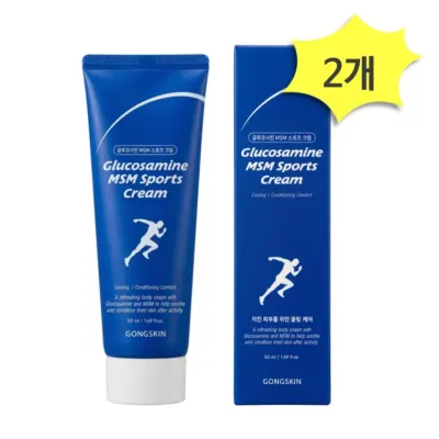 공스킨 글루코사민 MSM 스포츠 크림 50ml x 2개