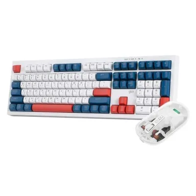 지클릭커 WMK80 사일런스 M 무소음 무선 108키 세트 건담