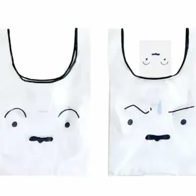 흰둥이 마켓백 귀여운장바구니 시장바구니 캐릭터장바구니
