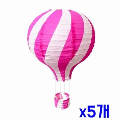 열기구장식 핑크 30cm 5개 홈파티용품 할로윈파티장식