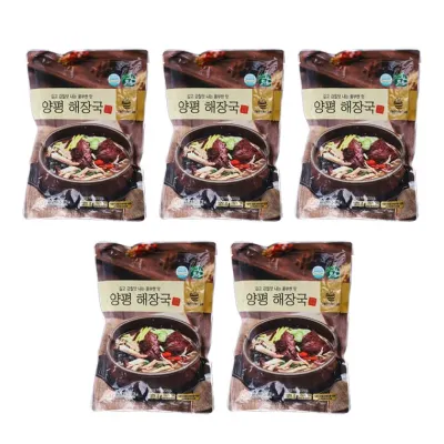 자연깃든 양평해장국 600g(5개)선지 자취 캠핑 집밥 D