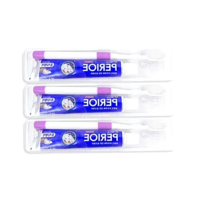 여행용칫솔치약세트 휴대용 칫솔3개 케이스포함