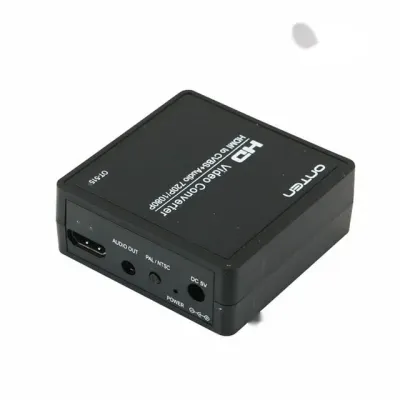 HDMI AV 아날로그 영상 오디오 변환기 셋톱박스 DVD 구형 TV 연결 to RCA 컨버터 3RCA HDMI선 모니터케이블