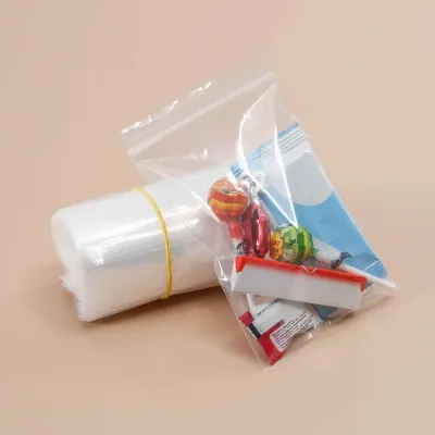 튼튼한 PE 지퍼백 100매(12x17cm) 소분 포장 비닐