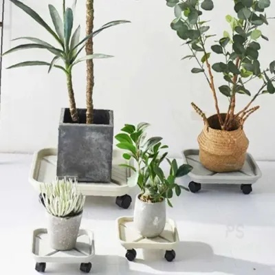 사각 화분받침대 26cm 이동식화분대 화분바퀴