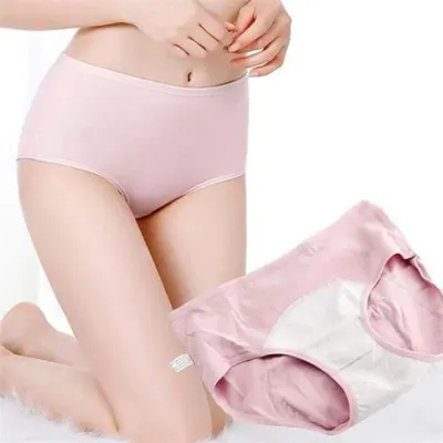 여성 위생 팬티 여성 생리 팬티 하이 베이직 드로즈 방수