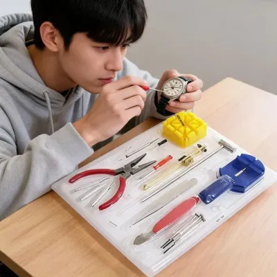 메탈 손목시계 줄 교체 도구 데일리 사무실 자취 선물용 모던 베이직 스타일