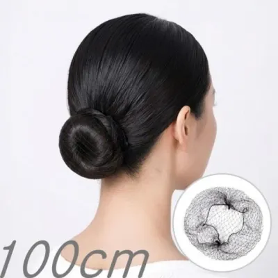 발레 간호사 헤어망 머리망 면접 100cm 머리 그물망 승무원 올림 면접머리망 헤어망 업스타일 머리카락망