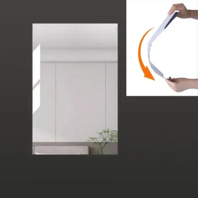 벽 부착 거울 시트지 안전거울 노프레임 현관 부스