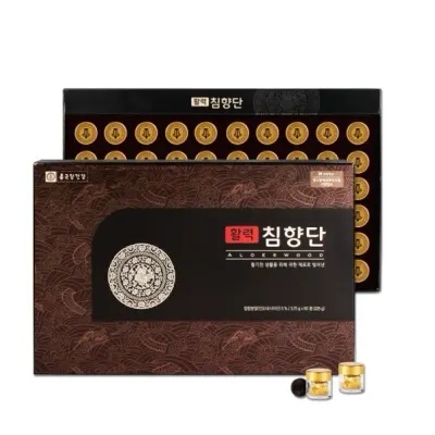 [2026년 가정의달 특선] 종근당건강 활력 침향단 3.75g x 60환 -설 추석 명절 감사 선물세트-