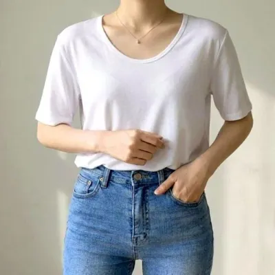 여성티셔츠 숏소매 반팔티 베이직 8컬러 여름반팔티