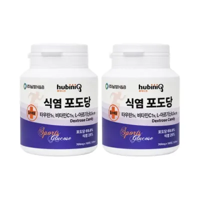 휴비니크 식염 포도당 100정 x 2개