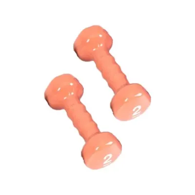 컬러 아령 2kg 덤벨 웨이트 헬스 홈트 근력 운동 바벨 고무덤벨 여자아령