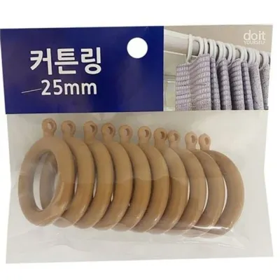 커튼 링 커튼 고리 플라스틱 인테리어 25mm 부속품 가정용 악세사리 소품