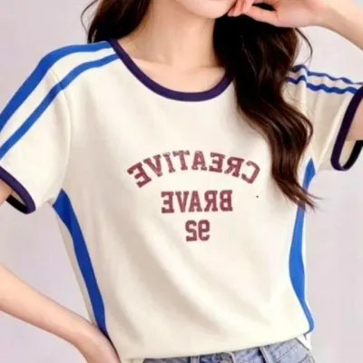 여성반팔티 캐주얼 반팔티셔츠 여름스포티 3컬러