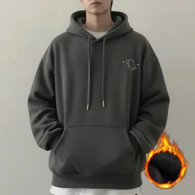 후드집업 루즈핏 남성 심플 후드티 긴팔 운동복 겨울 가을 트레이닝복