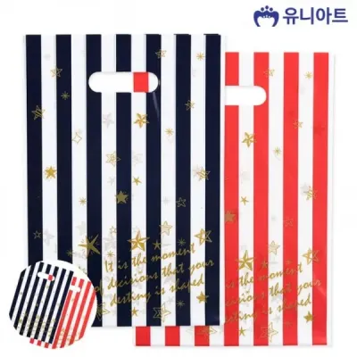 손잡이포장지 손잡이포장봉투 손잡이비닐봉투 손잡이비닐쇼핑백 손잡이포장지백 뉴 손잡이봉투 6개입 대형