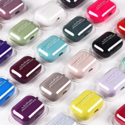 단색 액상 실리콘 적용 airpods 4세대 보호 커버 2세대 3세대 pro3 애플 블루투스 이어폰 소프트 케이스
