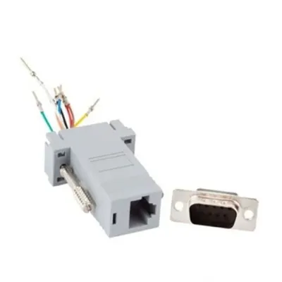 rj45 커넥터 변환 젠더 rj45 변환 젠더 패시브 네트워크 컴퓨터 시리얼 산업용 랜선 수리