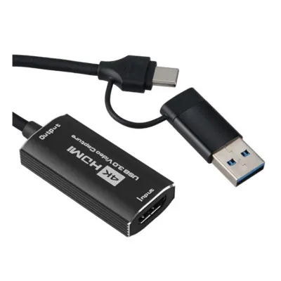 2 IN 1 4K HDMI USB 3.0 C타입 A타입 1080P 캡쳐 고화질 동영상 간편 파일 저장