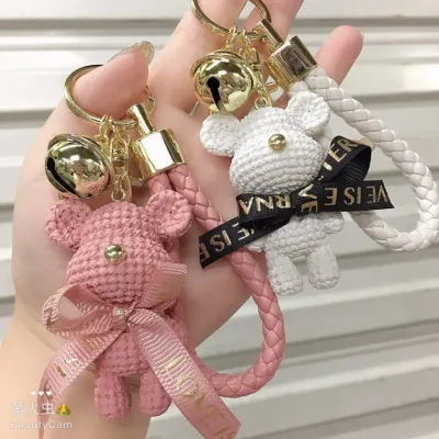 홍대온니-컬러 곰돌이 키링 곰인형 키링 차키링 자동차 키홀더 열쇠고리 인형 가방장식 백참 에어팟