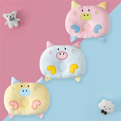 두상베개 티시루 크리스탈 벨벳 아기 베개 카툰 아기 머리 베개 어린이 작은 돼지 베개 제조