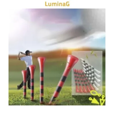 골프 티 20개 6개 나무 연습 필드 라운딩용 경기 휴대