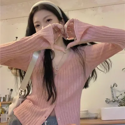 심플 브이넥 여름 가디건 여름 아우터 얇은볼레로 통풍니트 썸머웨어 시원한외투 가디건 여성 홑겹