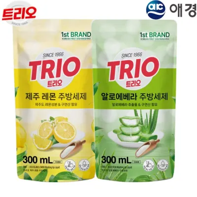 [S3+DC존] [1위파워샵] [대한민국 1등 주방세제] 애경 트리오 300ml ㅣ 제주레몬 알로에베라