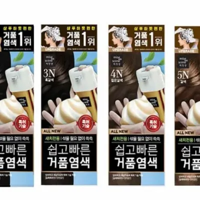 거품염색약 40g 새치염색 자연갈색염색 여자머리염색